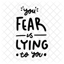 You fear is lying to you  Icon