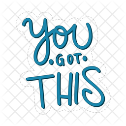 You got this Icon - Download in Sticker Style