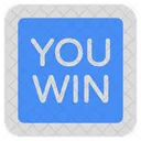 You Win Game Win Win Label Icon
