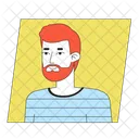 Red Hair Beard Ginger Hair Icon