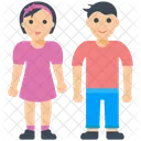 Young Children Sibling Icon