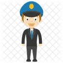 Young Cop Animated Icon