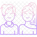 Young Couple Couple Woman Icon