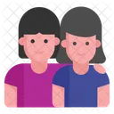 Young Girls Besties Fellowship Icon