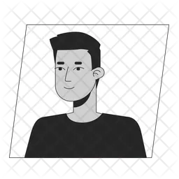 Young indian brunette man  Icon