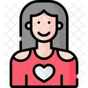 Young Lady  Icon