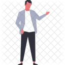 Handsome Man Fashionable Guy Standing Person Hand In Pocket Male Model Modeling Pose Icon