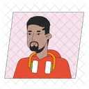 Man Male Black Hair アイコン