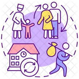 Young people in care  Icon
