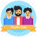 Youngsters Youth Day Celebrations Young Generation Icône