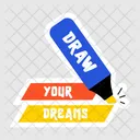 Your Dreams Marker Pen Highlighter Marker Icon