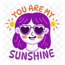 Your Sunshine Cool Girl Icon