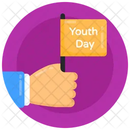 Youth Day Flag  Icon