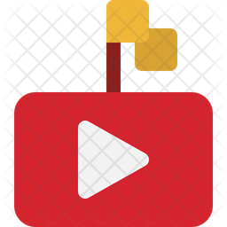 Youtube Flag Icon Download In Flat Style