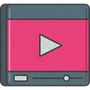 Video Social Media Logo 아이콘