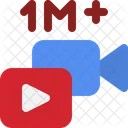 Youtube Video 1 M Views  Icon