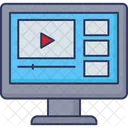 Youtube Video Online Video Video Streaming Icon