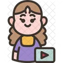 Youtuber Video Streaming Icon