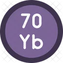Ytterbium Periodic Table Chemistry Icon