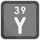 Yttrium Periodic Table Chemists Icon