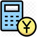 Yuan Badget Calculator Coin Icon