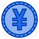 Yuan Coin Blockchain Crypto Digital Money Cryptocurrency Icon