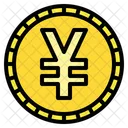 Yuan Coin Blockchain Crypto Digital Money Cryptocurrency Icon