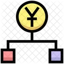 Yuan Hierarchy Structure Connection Icon