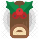 Yule Log Cake Icon