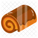 Yule Log Pastry Cake Icon