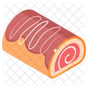 Yule Log Pastry Cake Icon