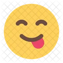 Yummy Smiley Emoticon Icon