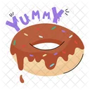 Yummy Donuts Food Icon