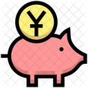 Yuna Piggy Bank Piggy Bank Saving Icon