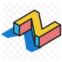 3 D Z 3 D Letter 3 D Alphabet Icon