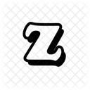 Z Alphabet Letter Icon