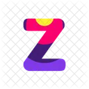 Z Alphabet Letter Icon