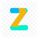 Z Alphabet Letter Icon