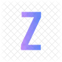 Z Alphabet Letter Icon