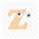 Z Alphabet Letter Icon