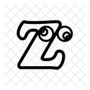 Z Alphabet Letter Icon