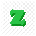 Z Alphabet Letter Icon