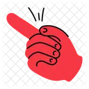 Z Sign Pointing Finger Hand Spelling Icon