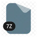 Z Zip Fichier Compresse Format Document Icône
