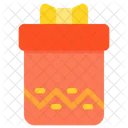 Zig Zag Long Gift Box Icon