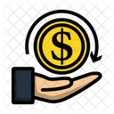 Zahlung Dollar Pfeil Symbol