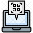 Zahlung QR Code QR Code Laptop Symbol