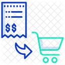 Zahlungen Rechnungen  Symbol