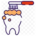 Zähneputzen  Symbol