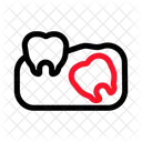 Zahnfehlstellung Schiefer Zahn Zahnfehlstellung Symbol